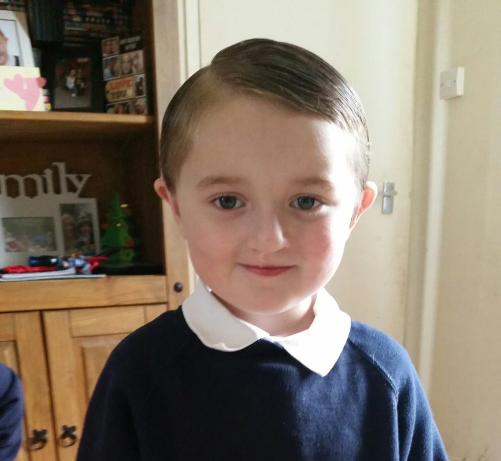 Alfie on his first day of school