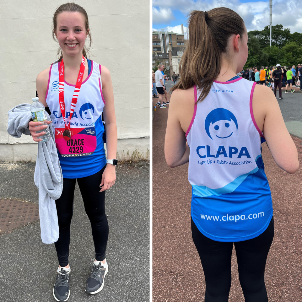 Grace in her CLAPA running vest