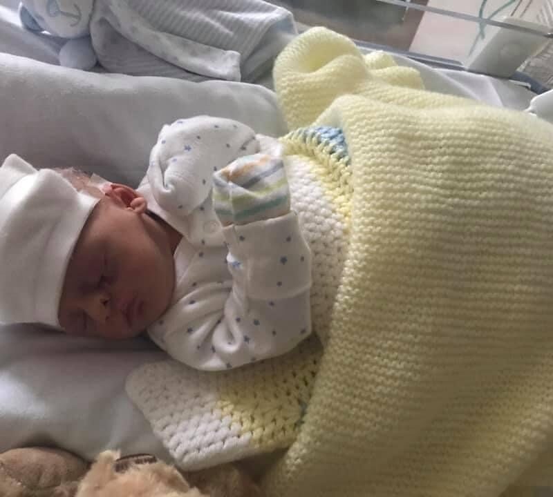 Charlie as a newborn