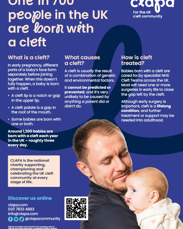 A3 Poster: 'About Cleft' side
